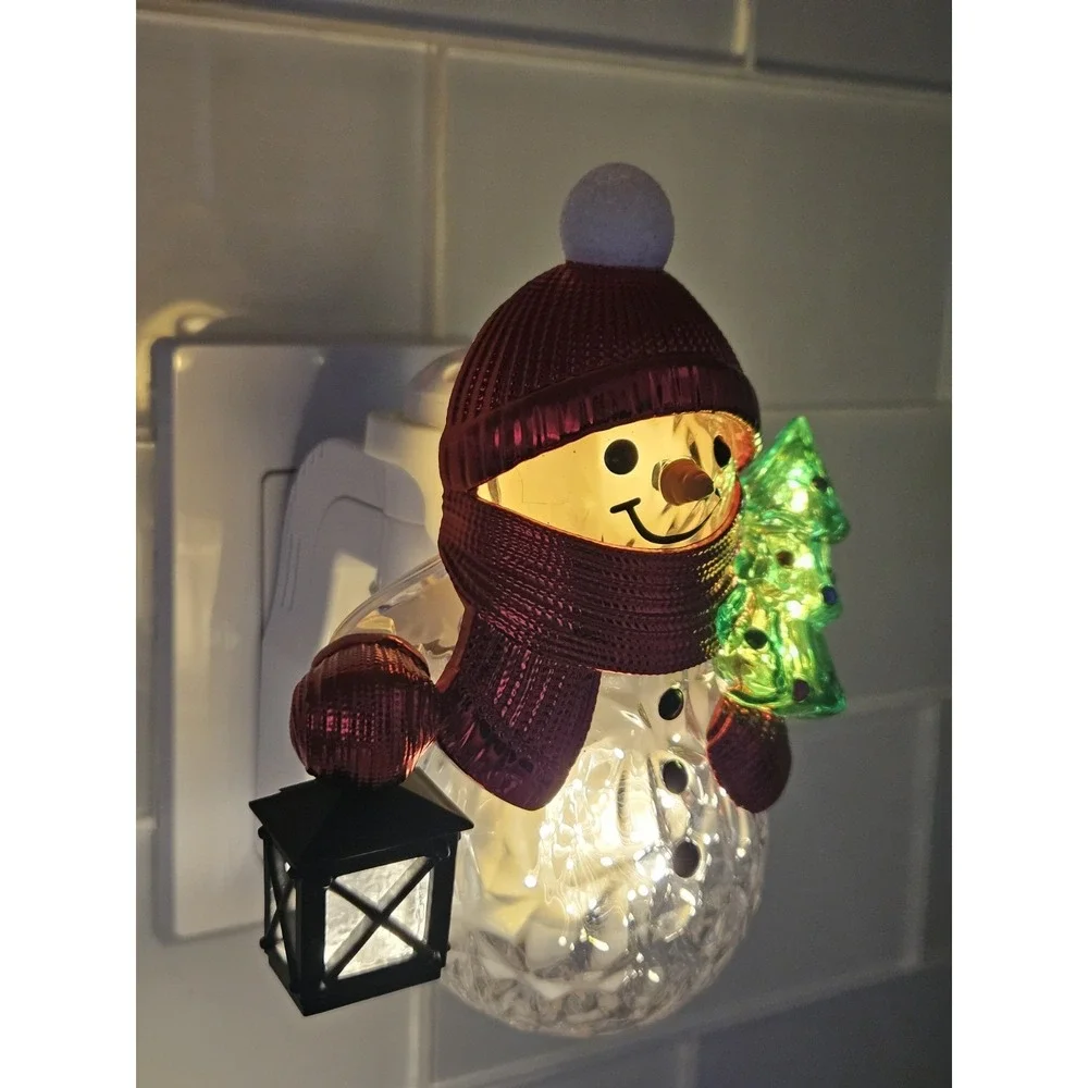 Bath & Body Works Snowman Projector Light Up Wallflowers Fragrance Plug